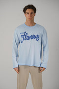 Flaneur Airbrush Summer Longsleeve Washed Blue