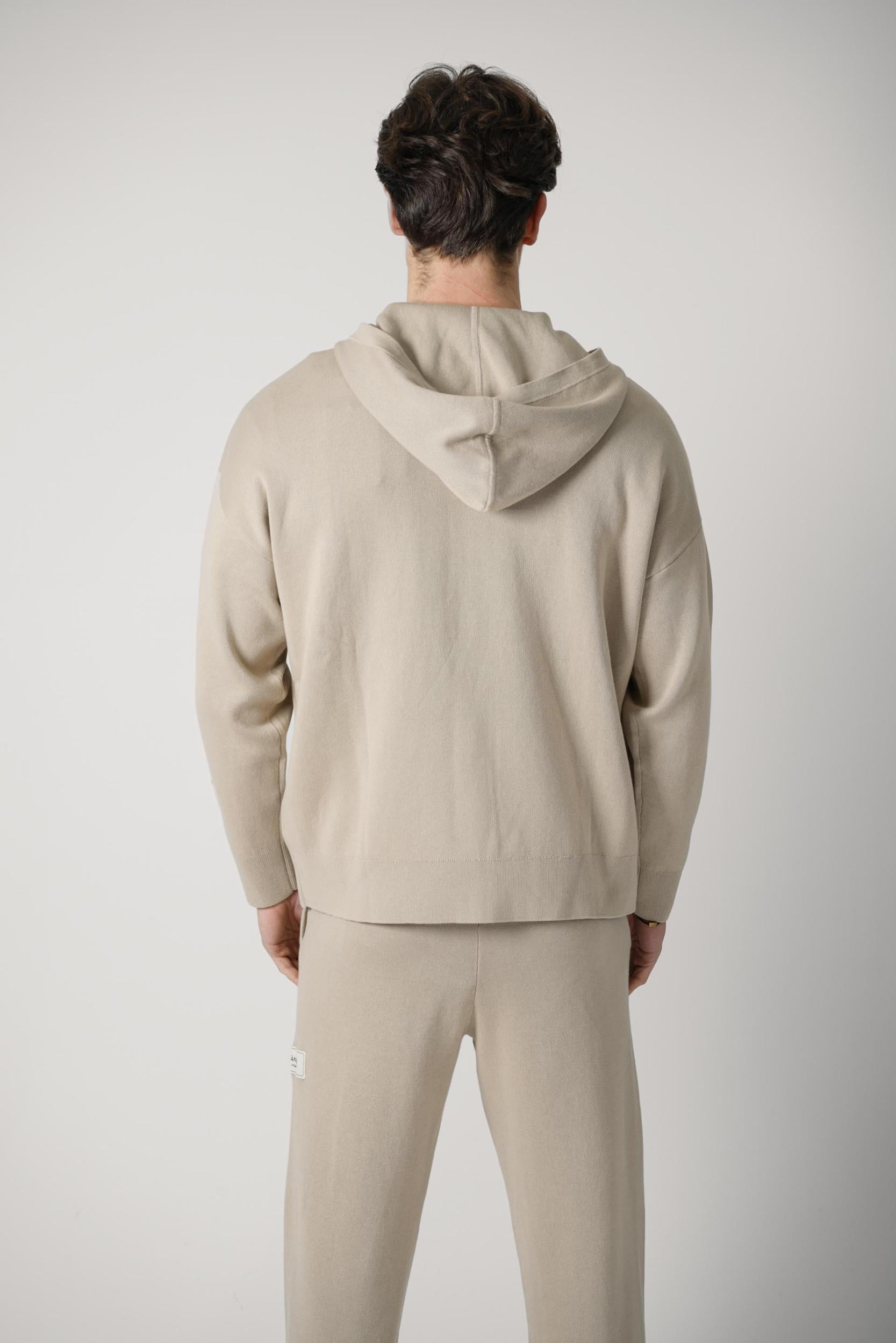 Flaneur Atelier Knit Zip-Up Beige
