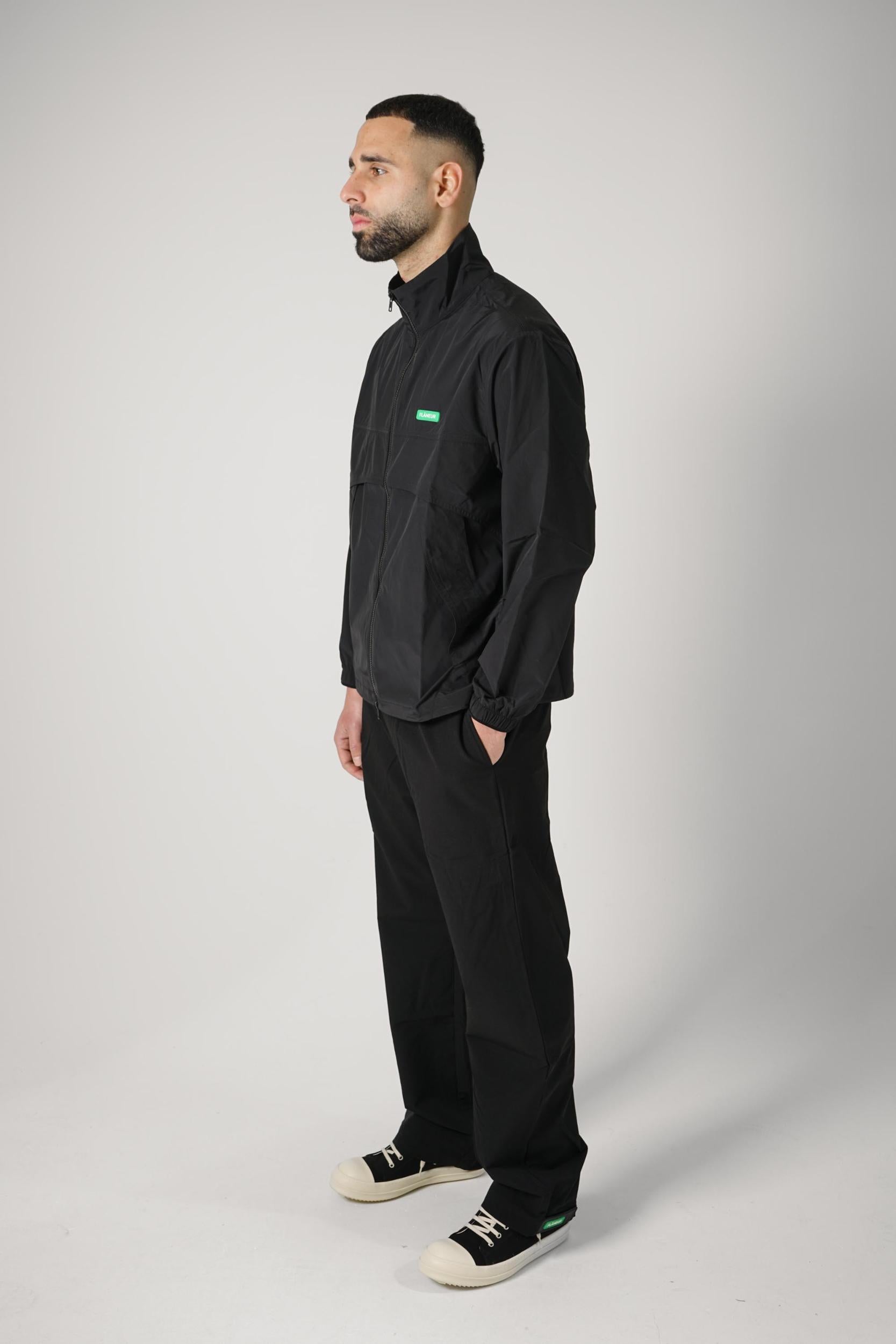 Flaneur Badge Formal Tech Pants Black