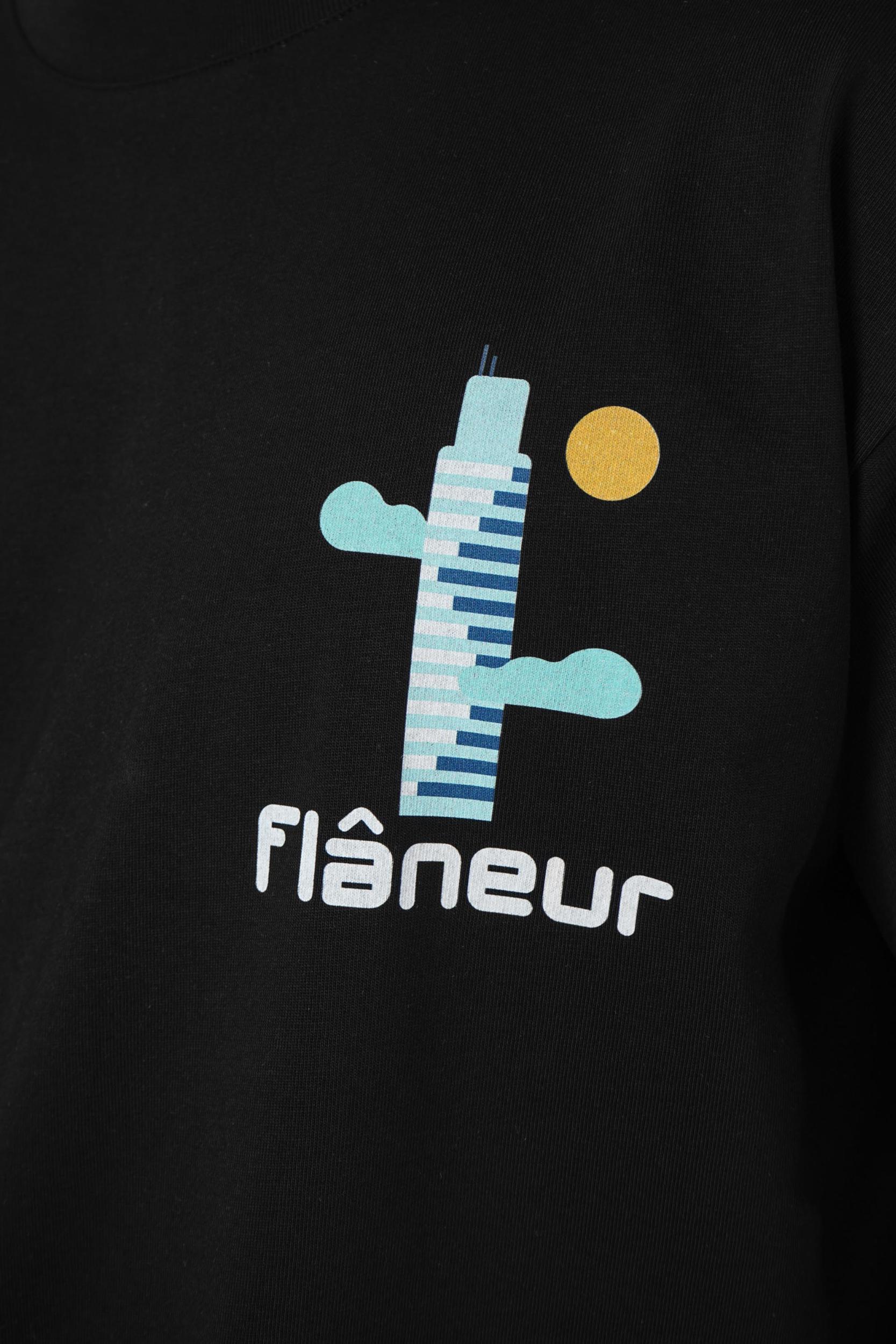 Flaneur Festival Map T-Shirt Black