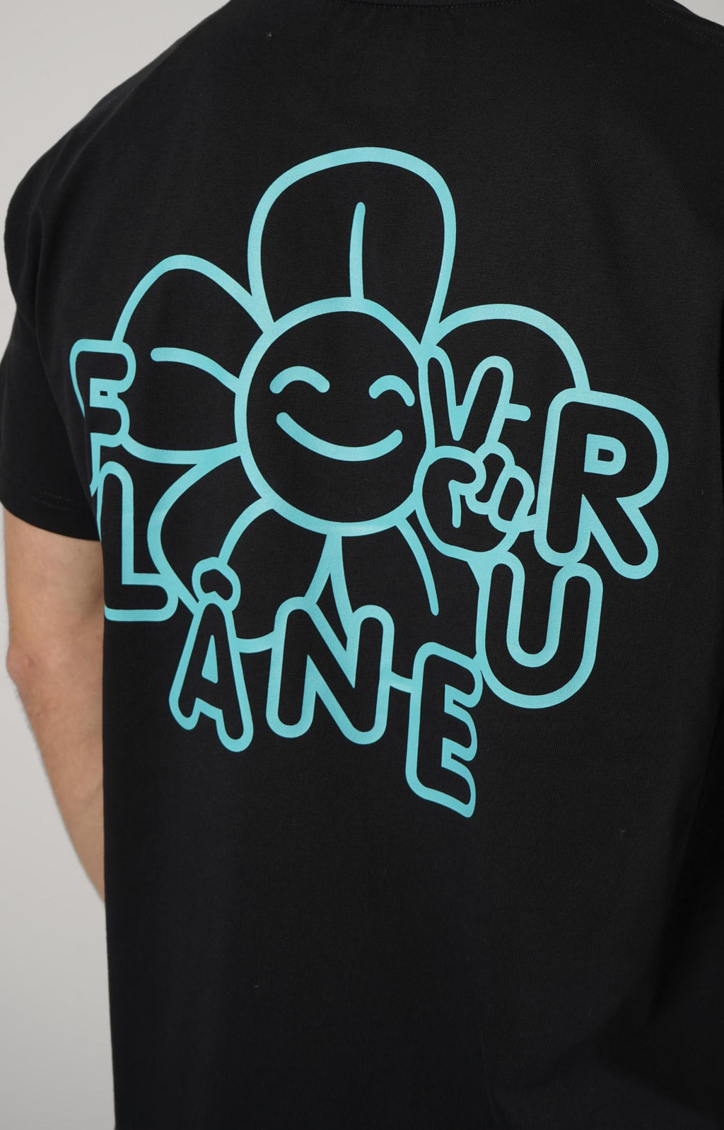 Flaneur Happy Flower T-Shirt Black