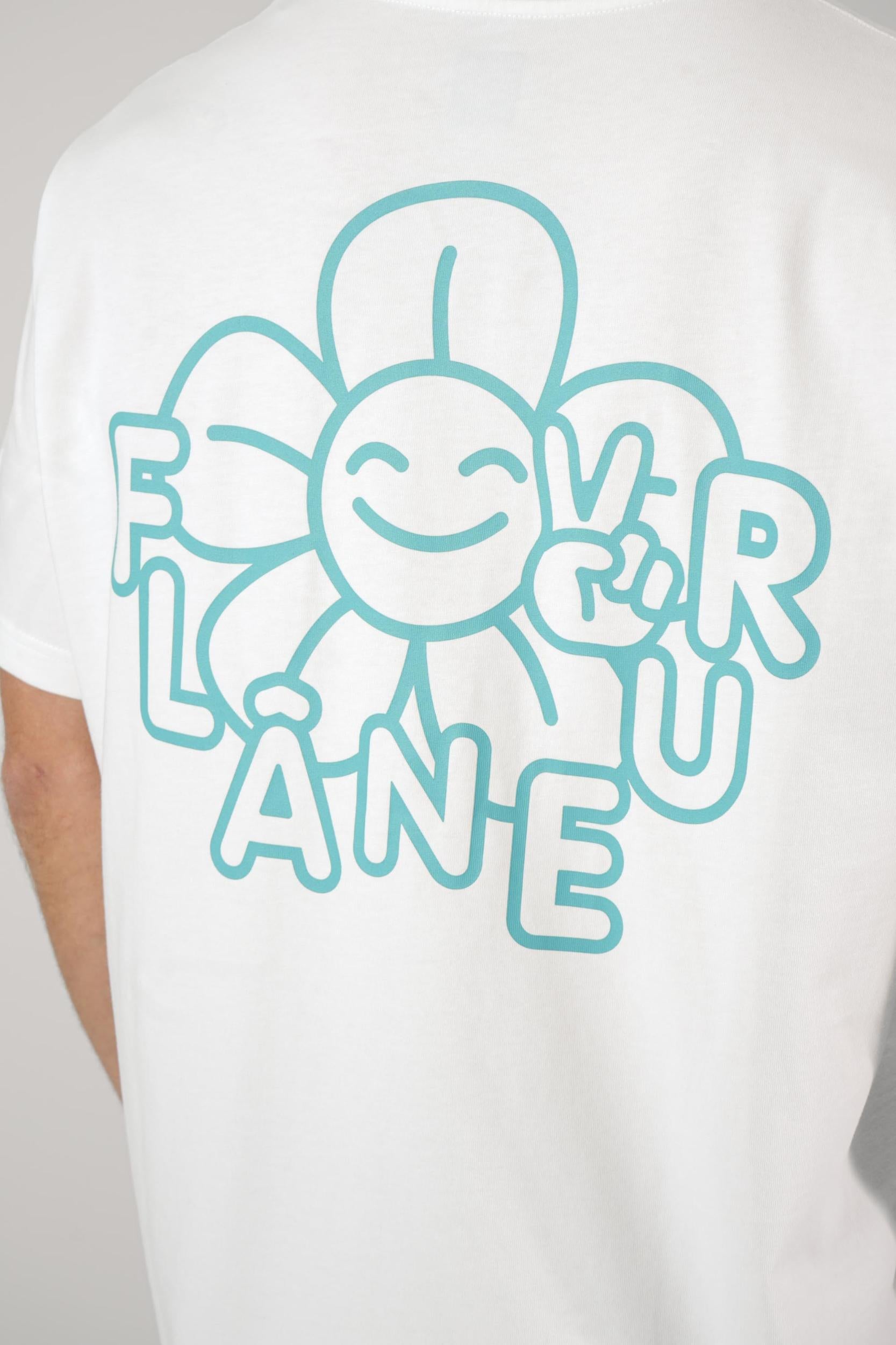 Flaneur Happy Flower T-Shirt White