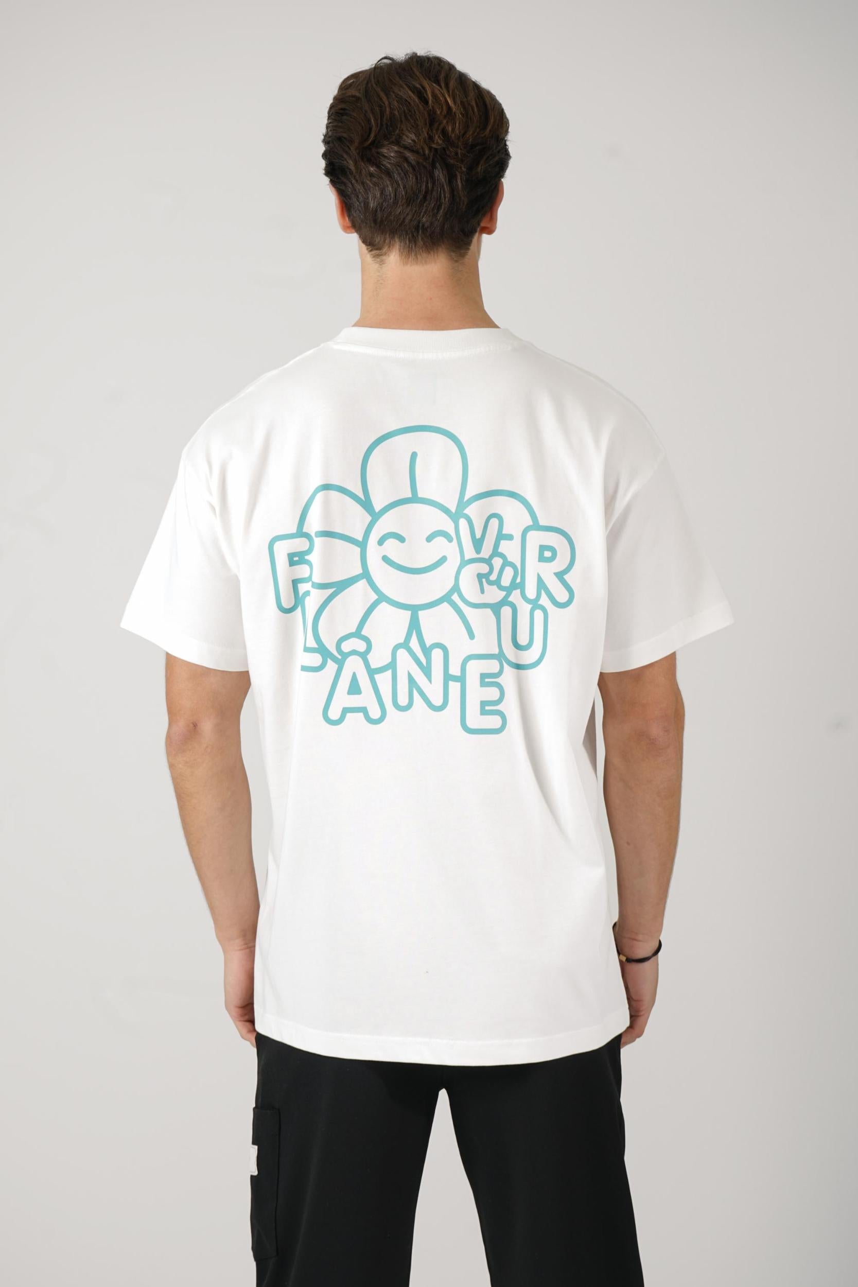 Flaneur Happy Flower T-Shirt White