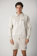 Flaneur Raglan Half Zip Light Heather Grey