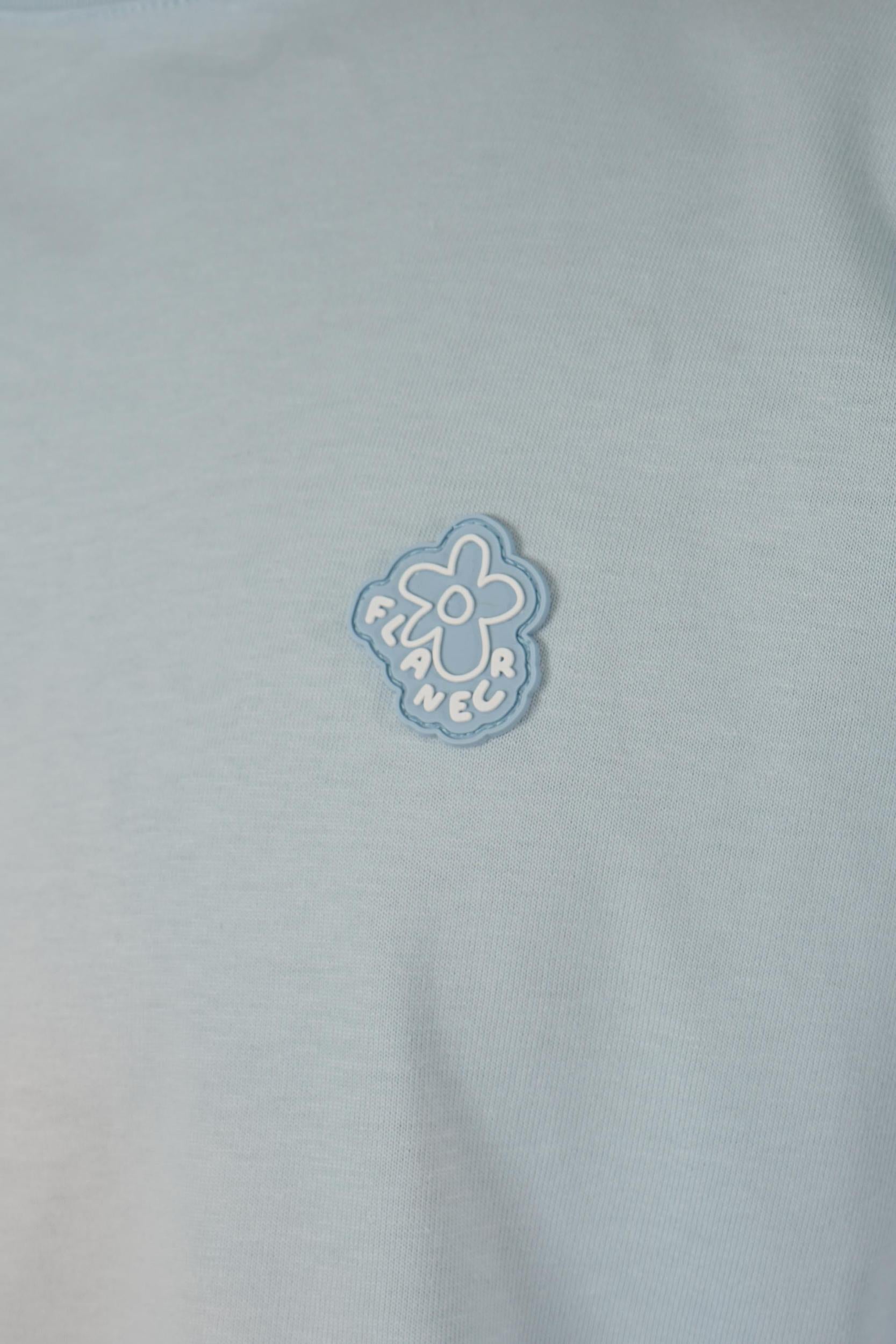 Flaneur Rubber Blossom T-Shirt Light Blue