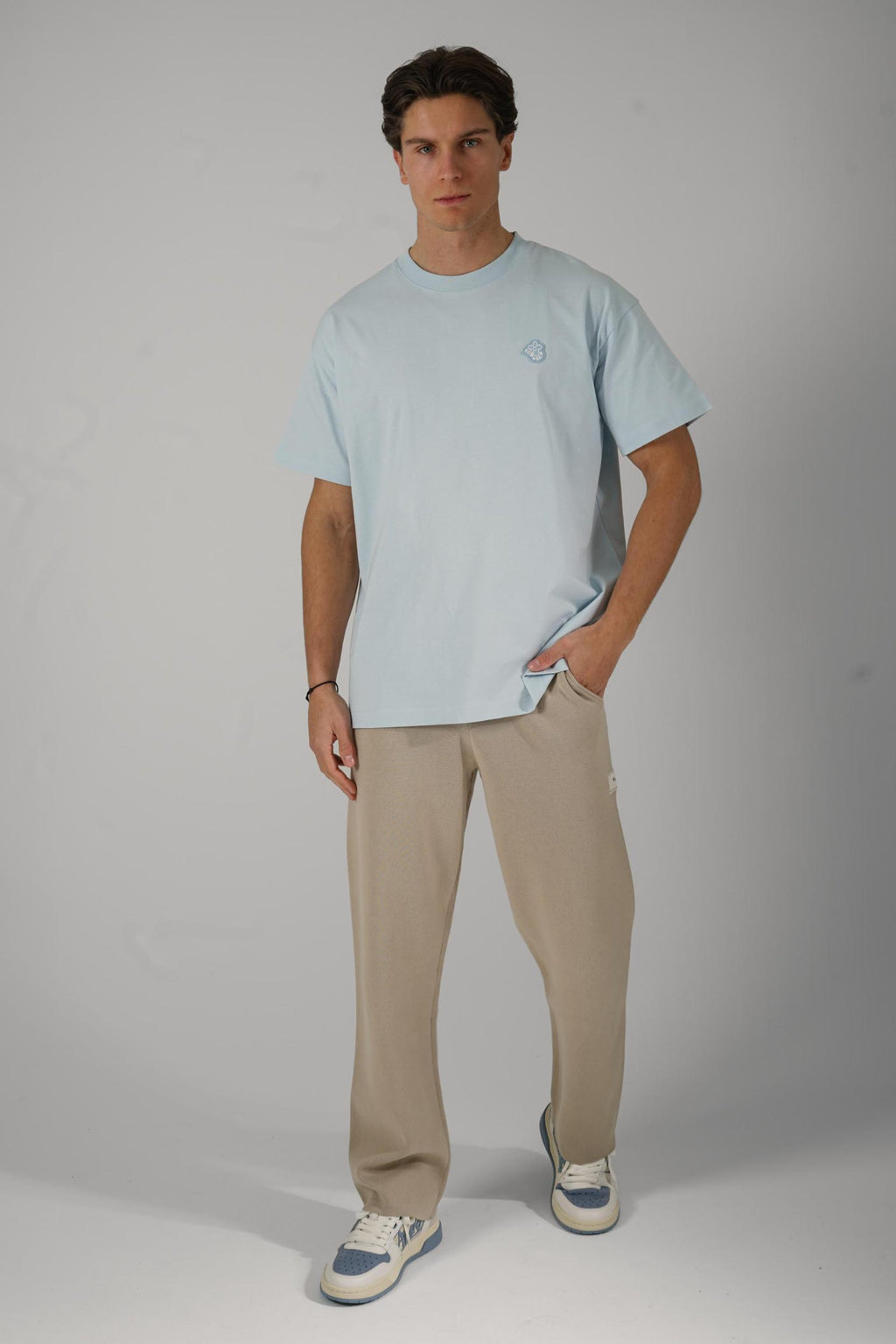 Flaneur Rubber Blossom T-Shirt Light Blue