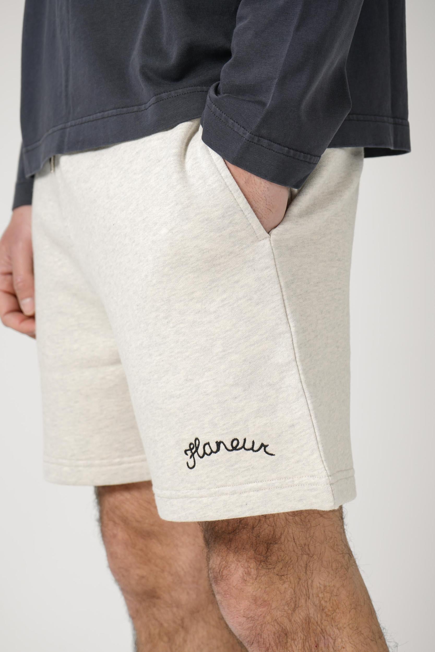 Flaneur Signature Shorts Light Heather Grey