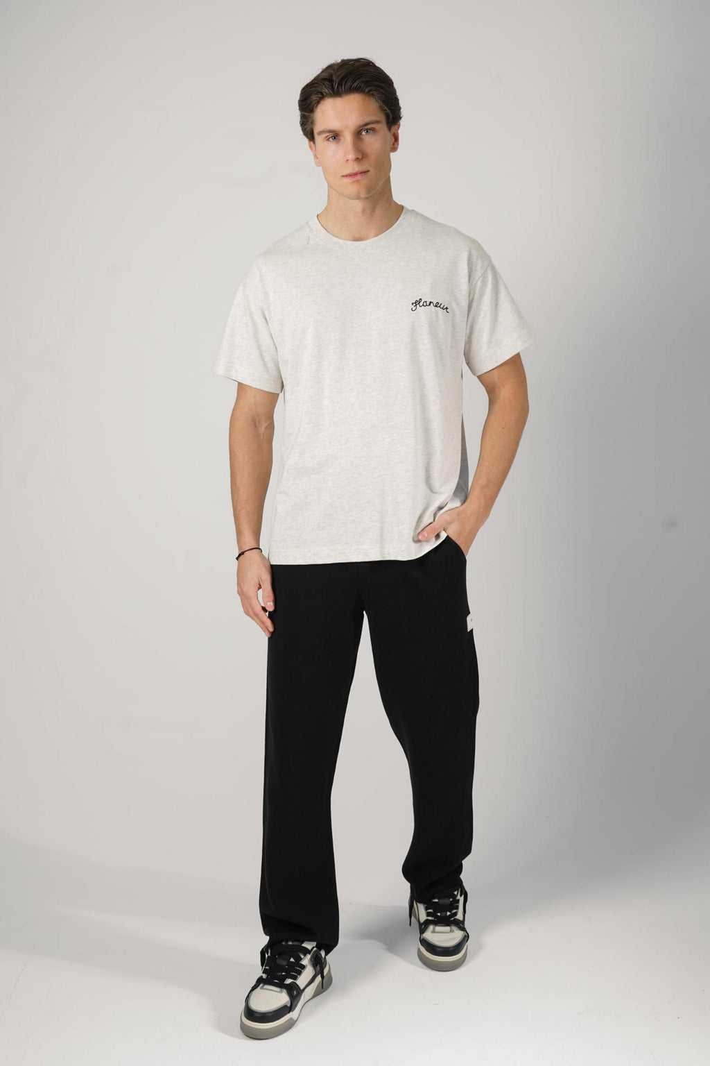 Flaneur Signature T-Shirt Grey