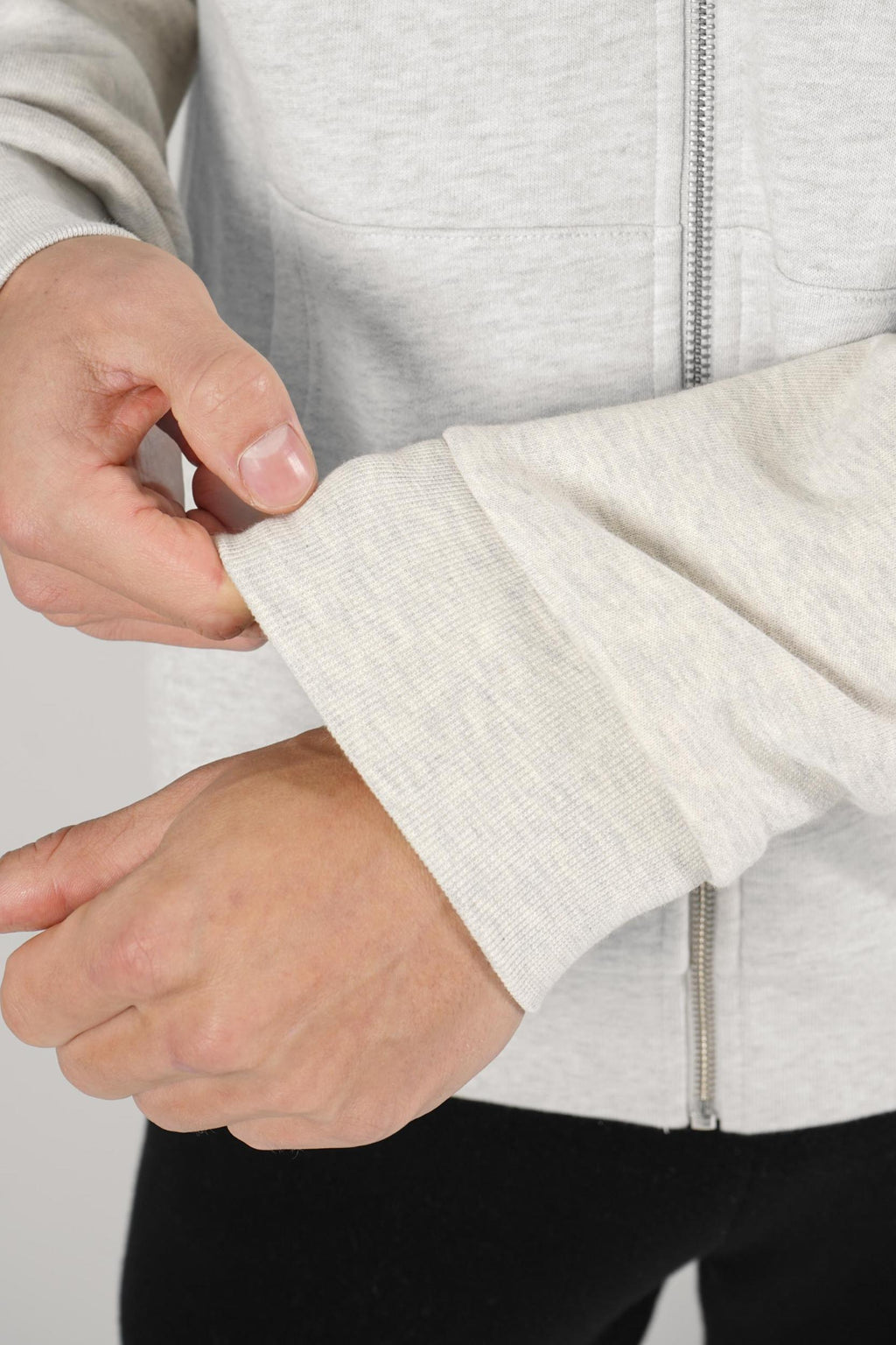 Flaneur Signature Zip-Up Grey
