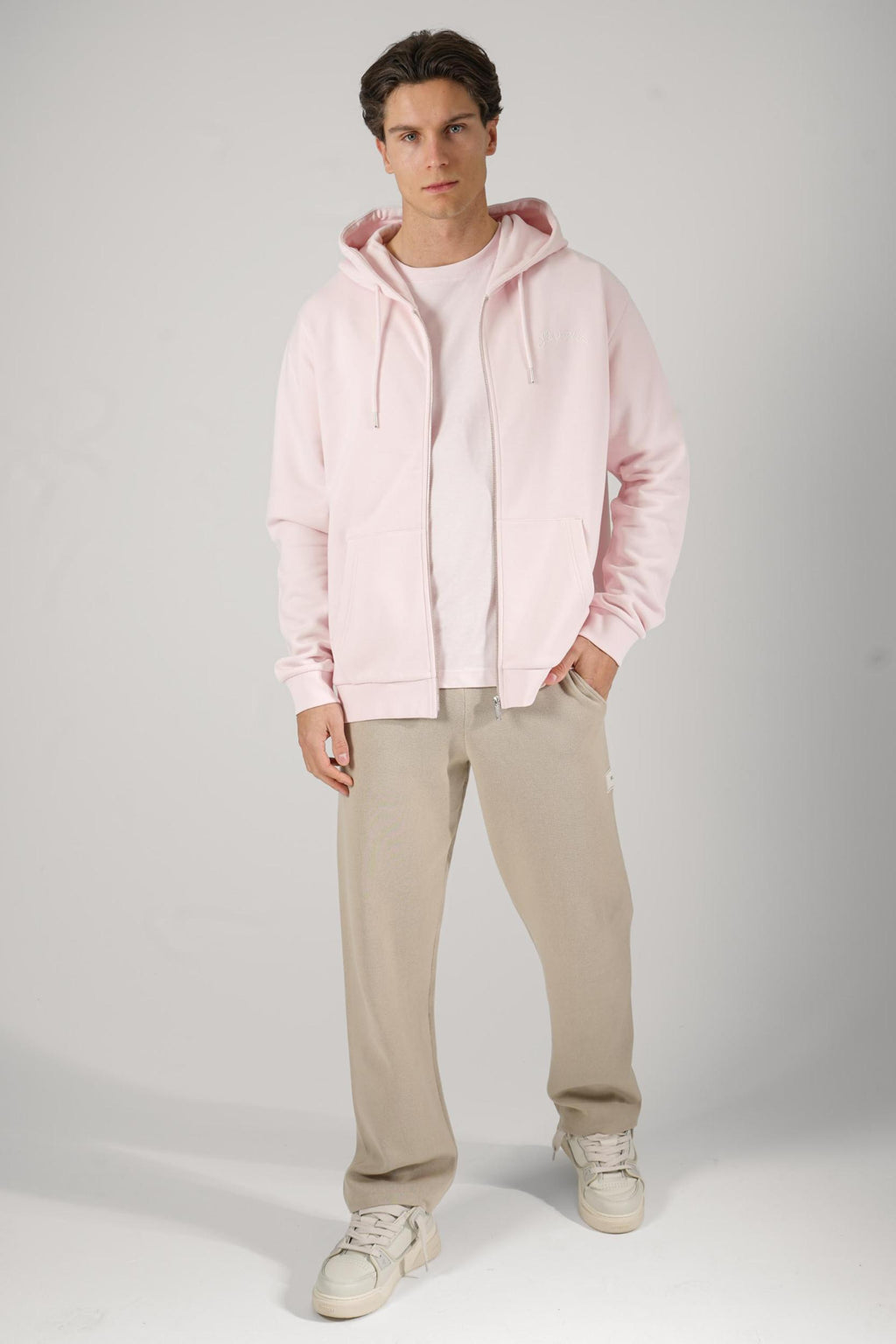 Flaneur Signature Zip-Up Pink
