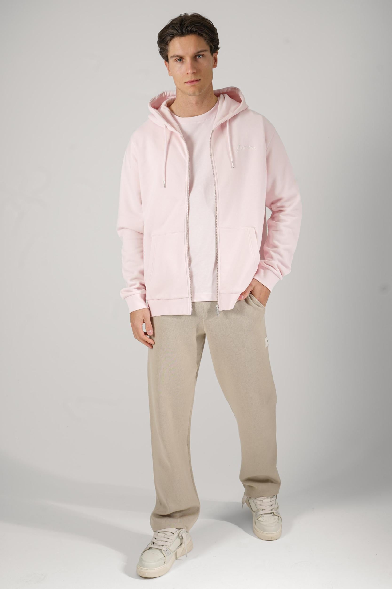 Flaneur Signature Zip-Up Pink