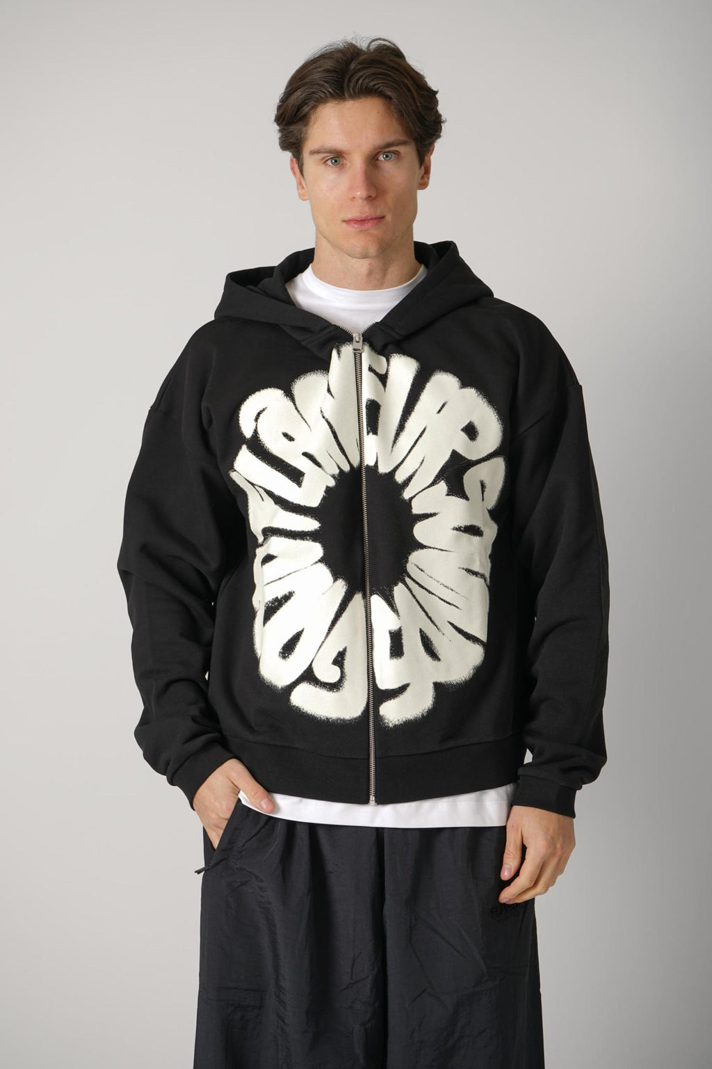 Flaneur Sounds Good Zip-Up Black