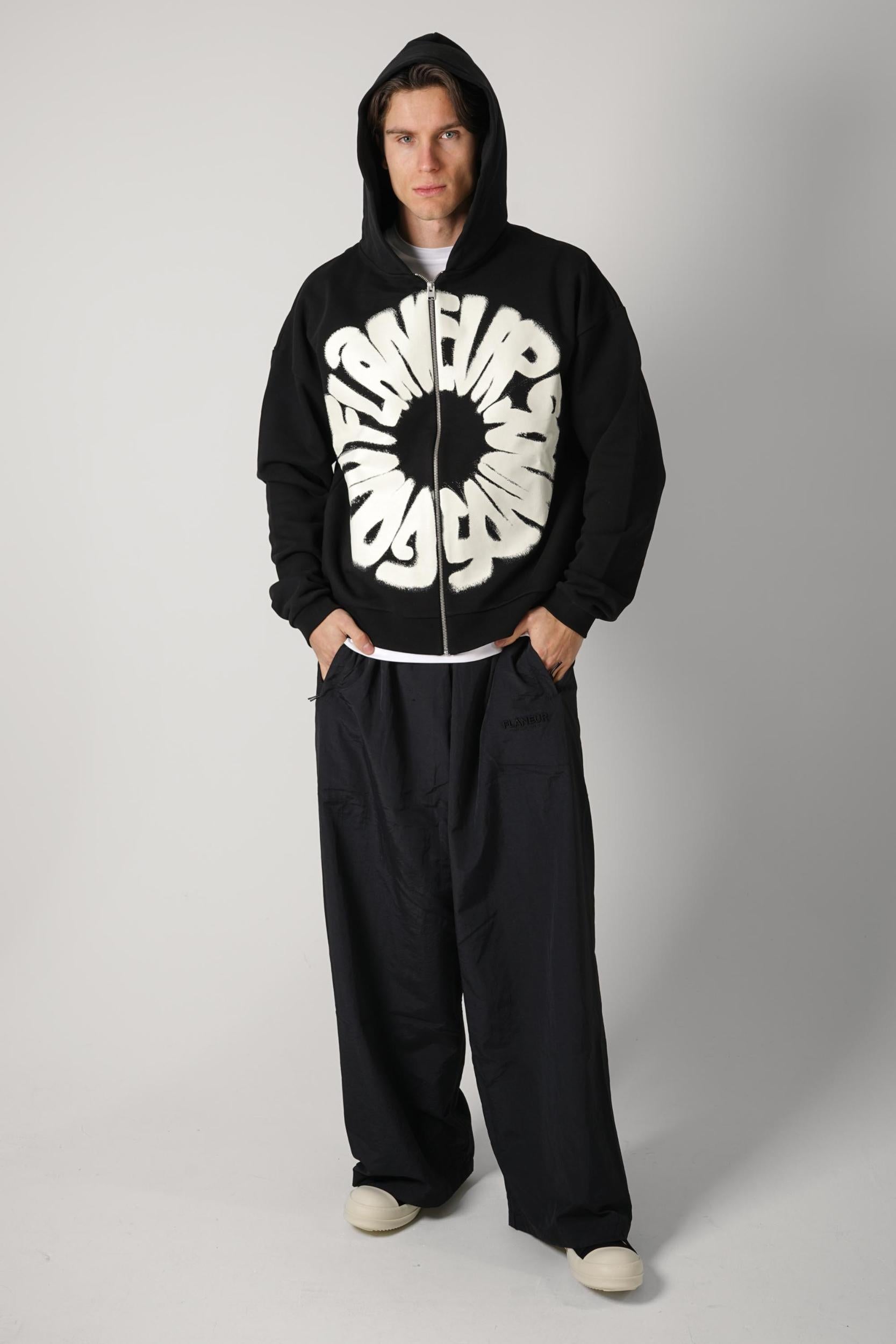 Flaneur Sounds Good Zip-Up Black