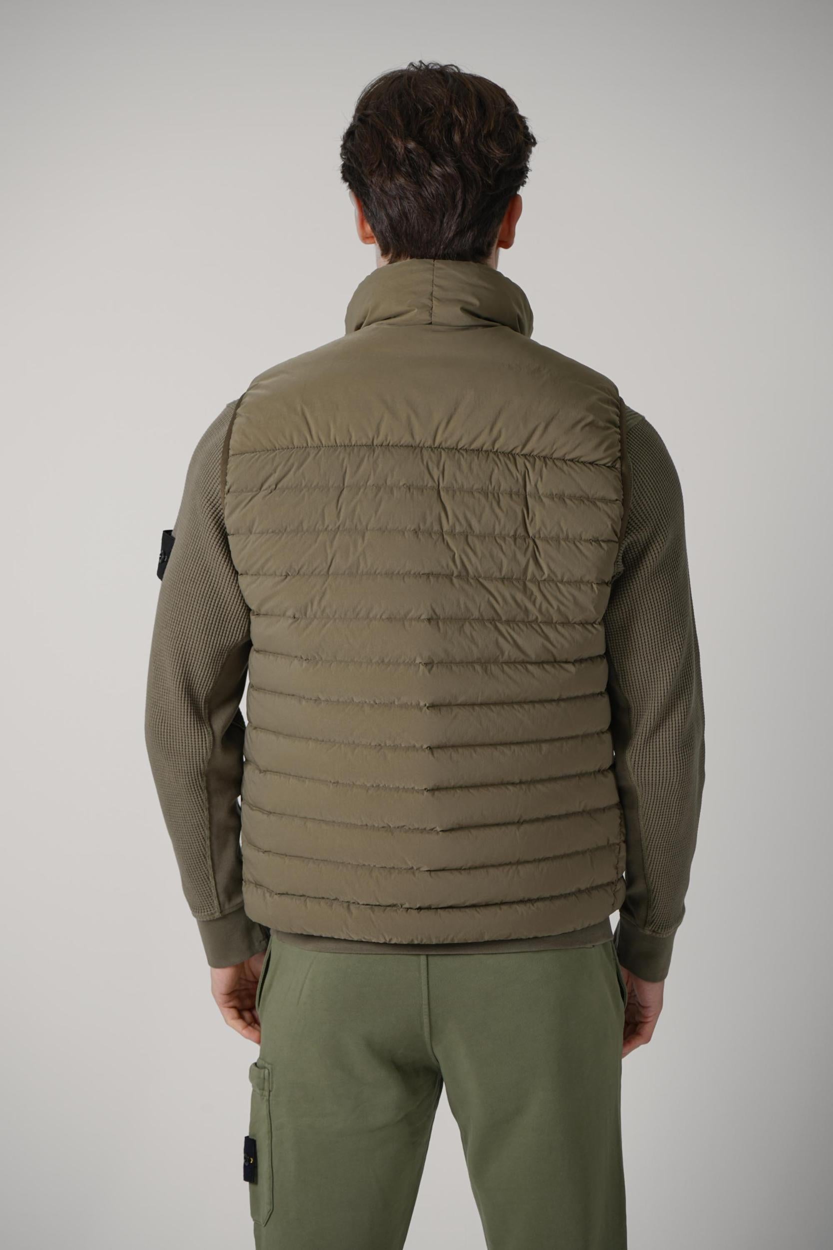 G100007 Stone Island Down Vest Military Green