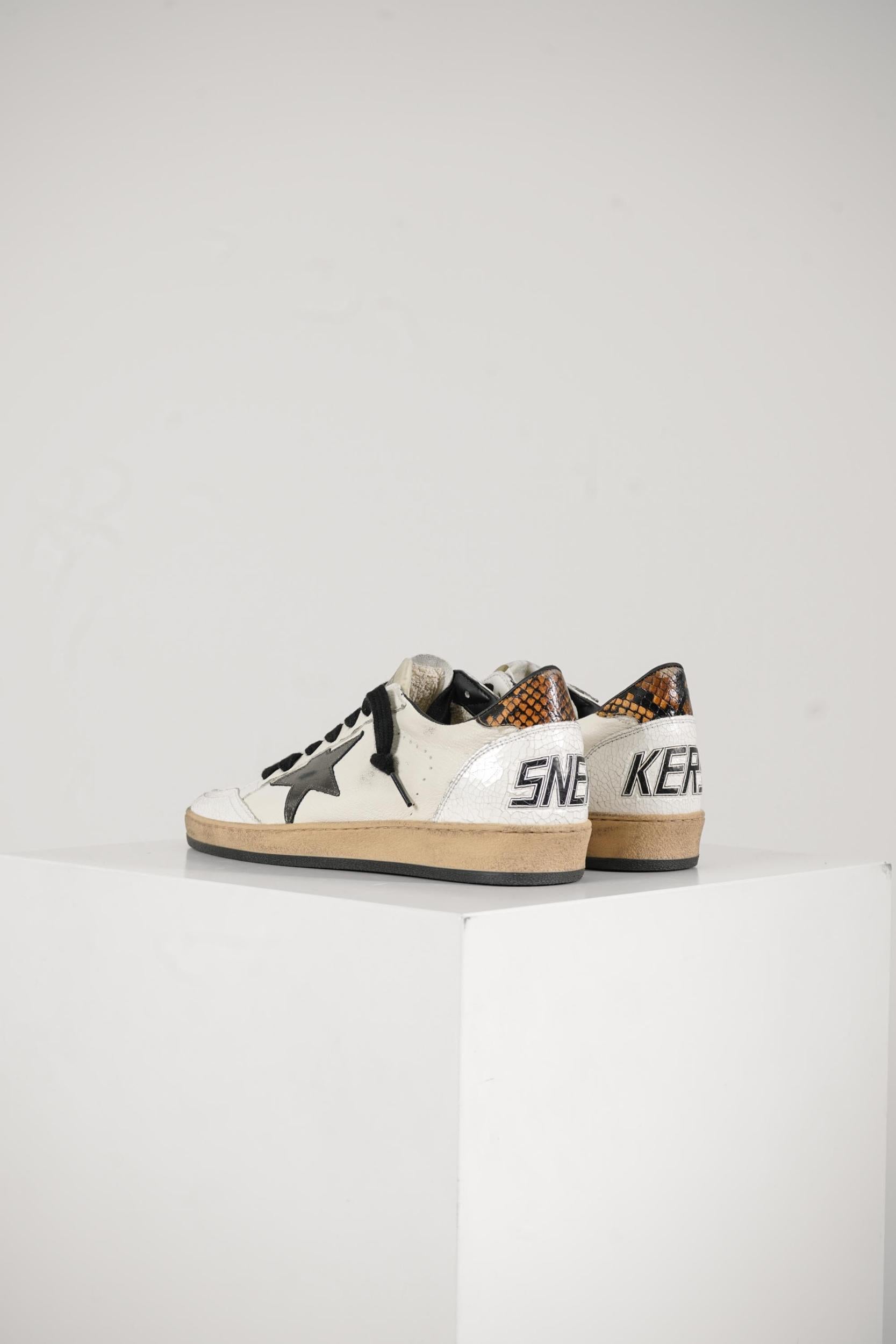Golden Goose Ball Star Sneaker White/Grey/Brown