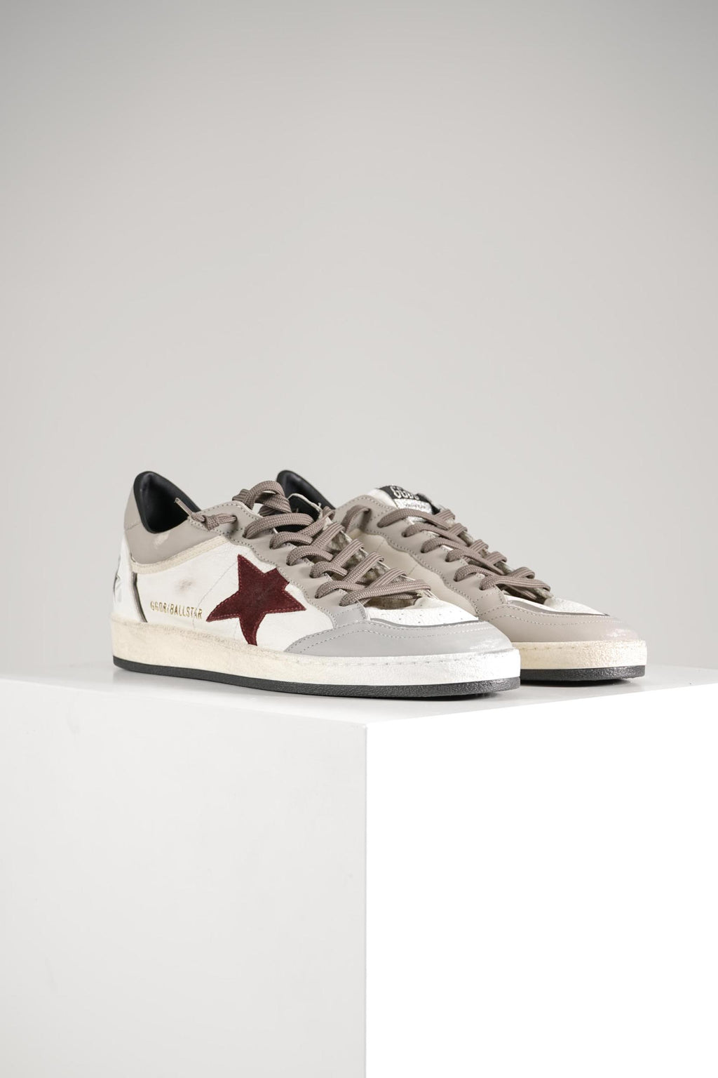 Golden Goose Ballstar Double Upper White/Dove/Bordeaux