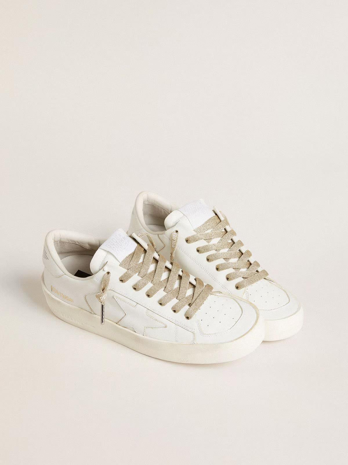 Golden Goose Lurex Laces Gold