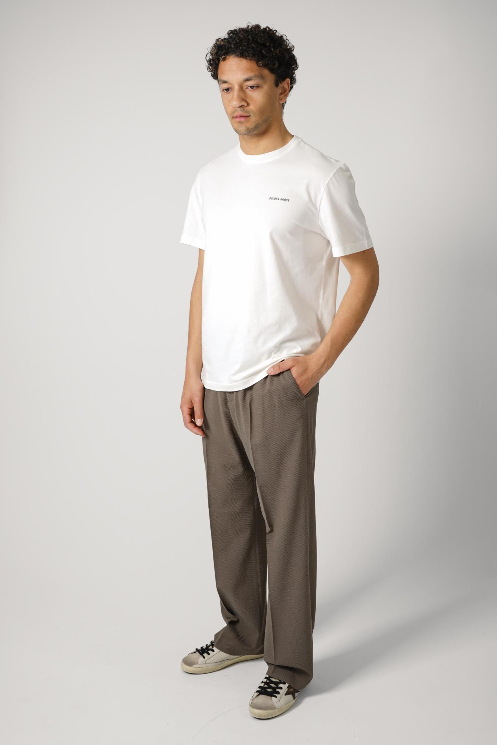 Golden Goose M'S Jogging Pant Pompeo With Back Star Stone Grey