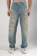 Golden Goose Marley Painter Pants Light Blue