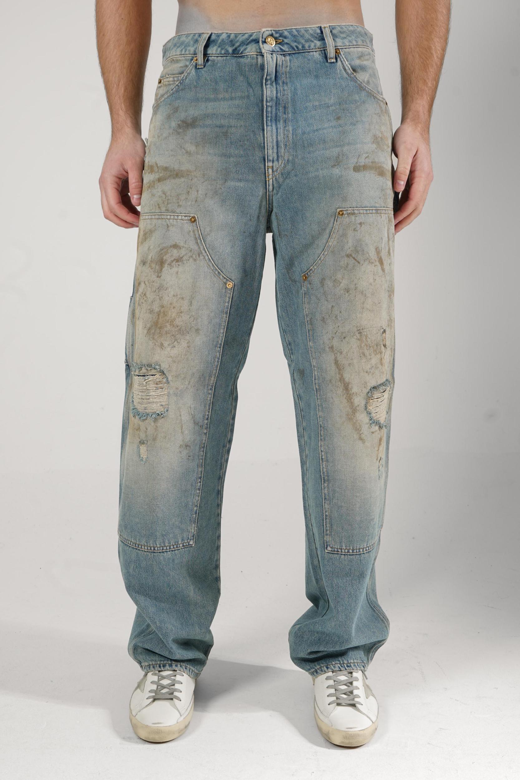 Golden Goose Marley Painter Pants Light Blue