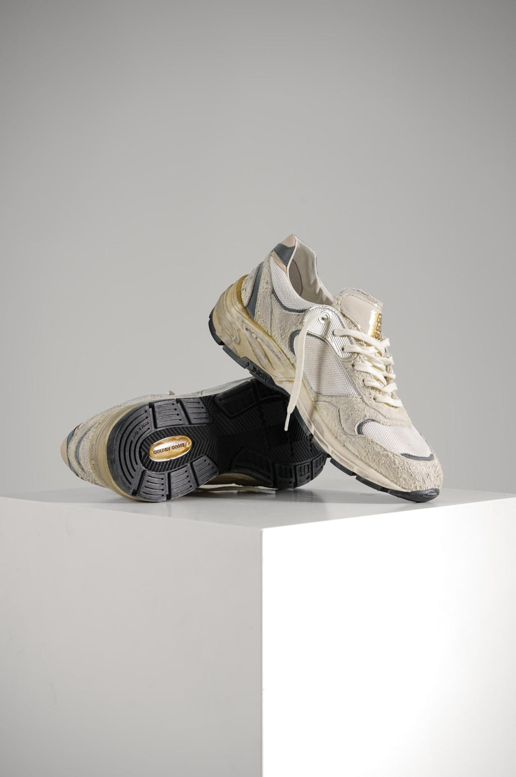 Golden Goose Running Dad New White/Silver