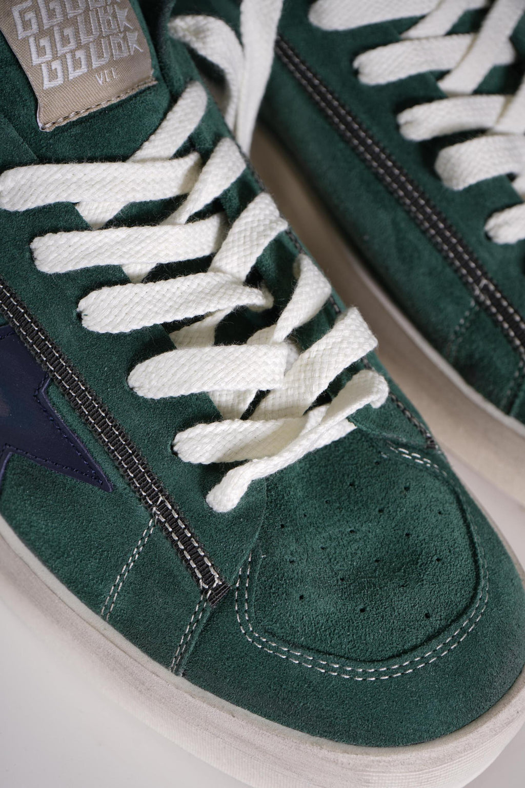 Golden Goose Stardan Con Collarino E Passalacci Green/Blue/White