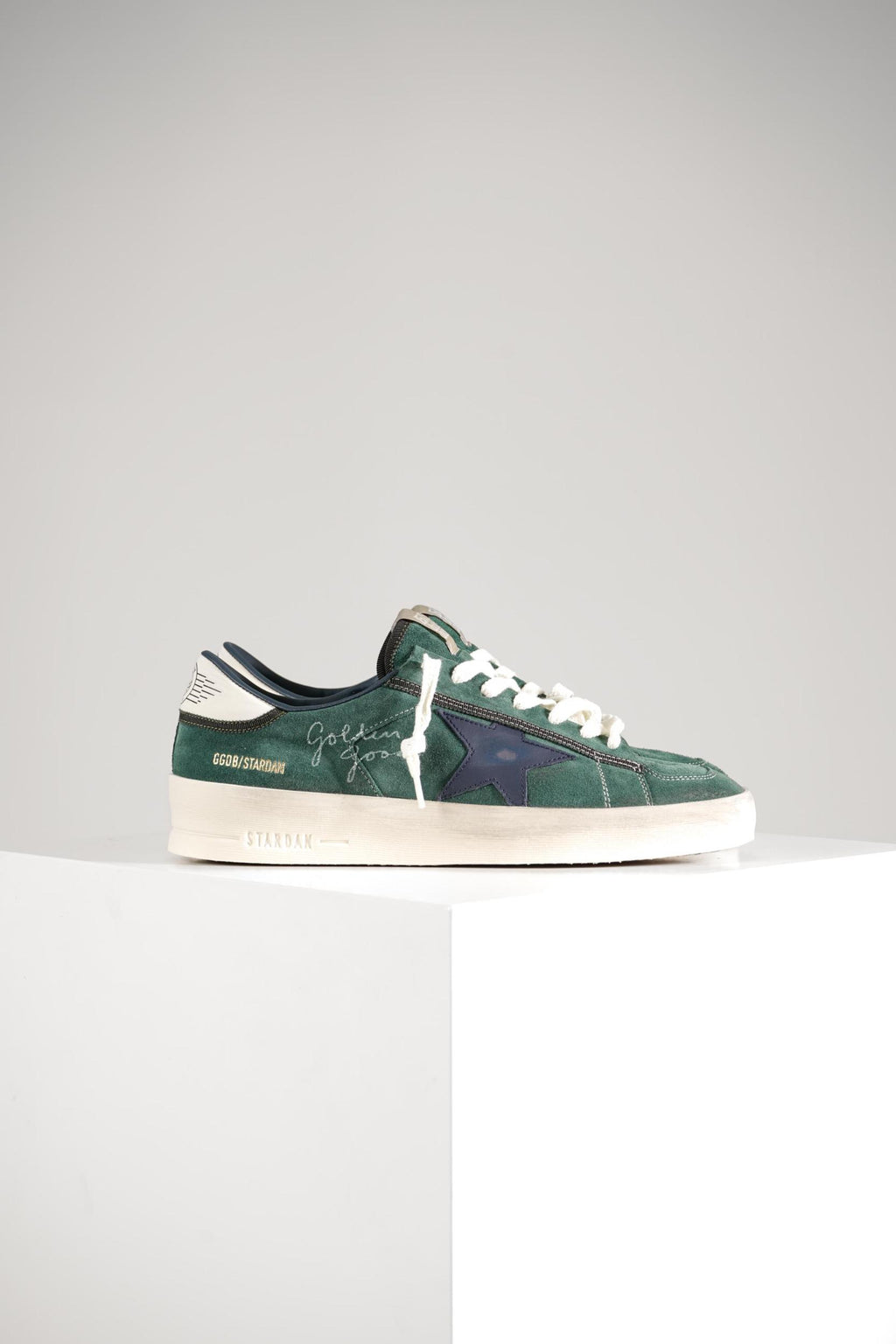 Golden Goose Stardan Con Collarino E Passalacci Green/Blue/White