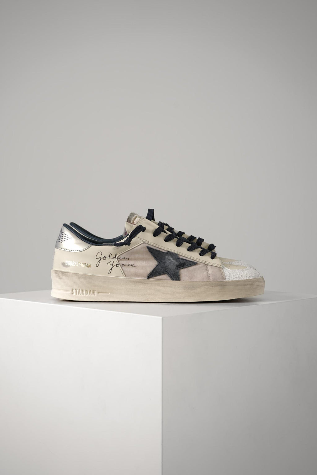 Golden Goose Stardan Con Collarino E Passsalacci Cream/Blue