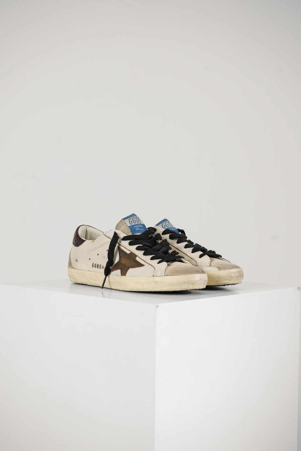 Golden Goose Super-Star Classic Sneaker With Spur White/Beige/Brown