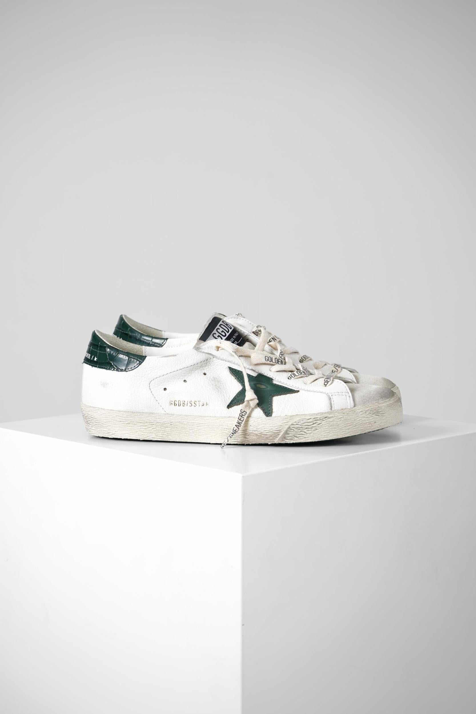 Golden Goose Super Star Classic With List White/Green