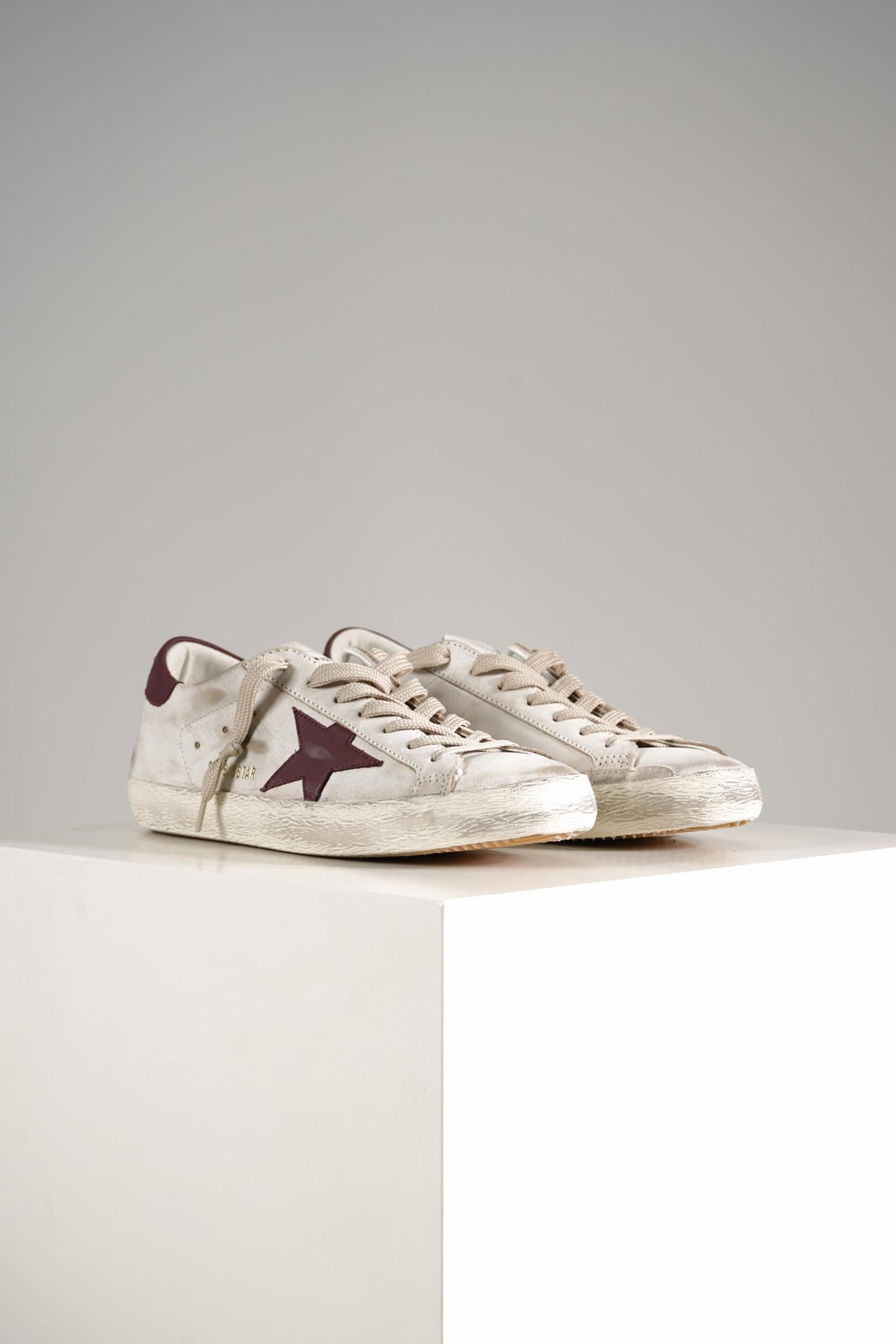 Golden Goose Super-Star Classic With List White/Red