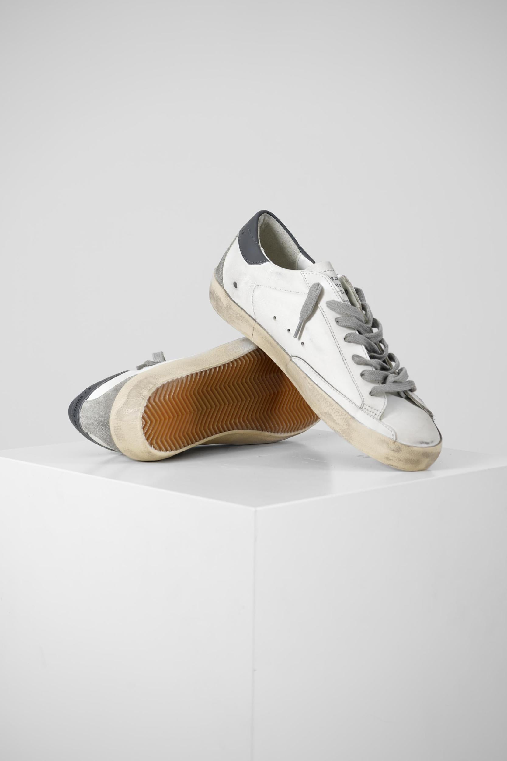 Golden Goose Super-Star Classic With Spur White Ice/Dark Grey