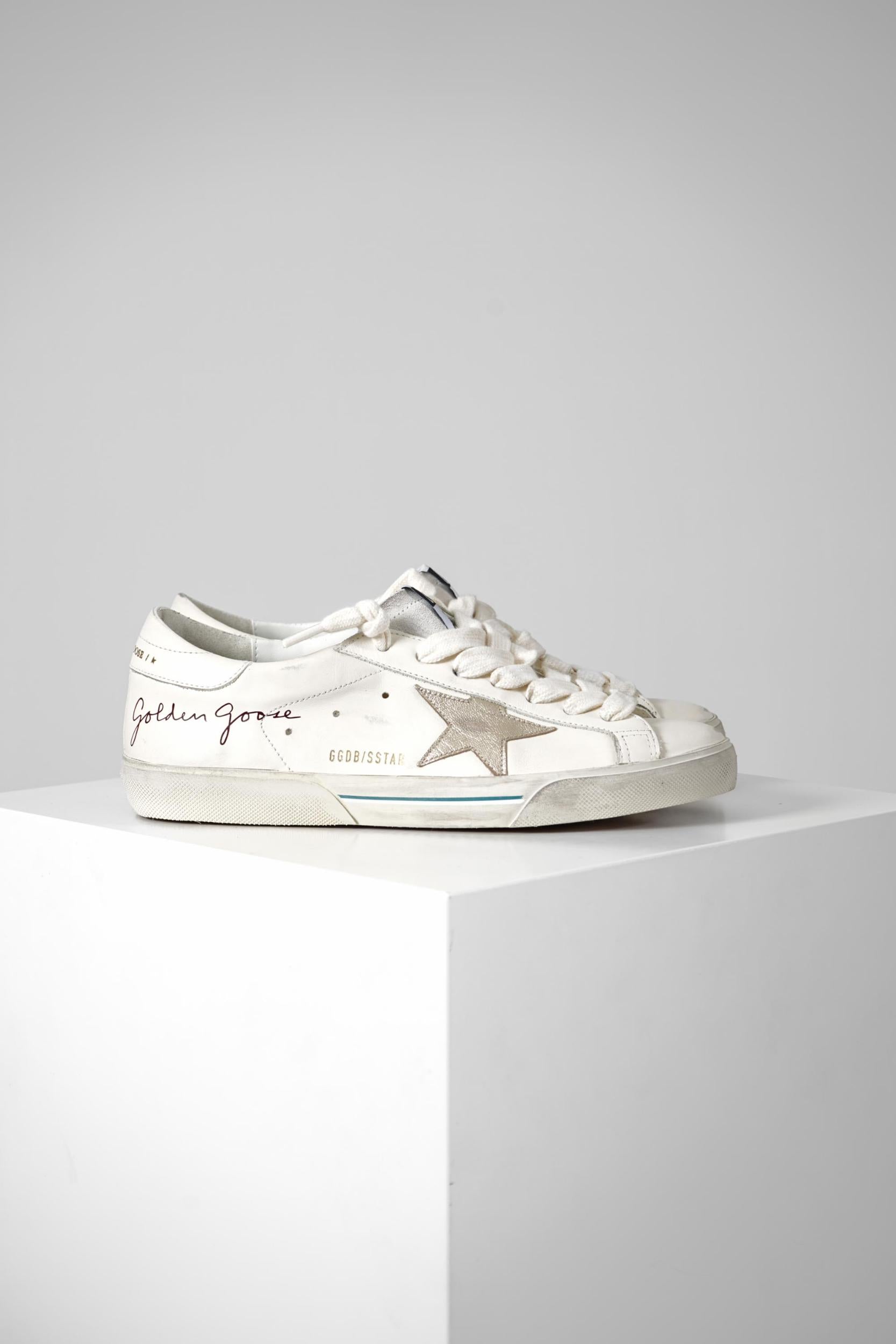 Golden Goose Super Star Half Foxing Front White/ Platinum