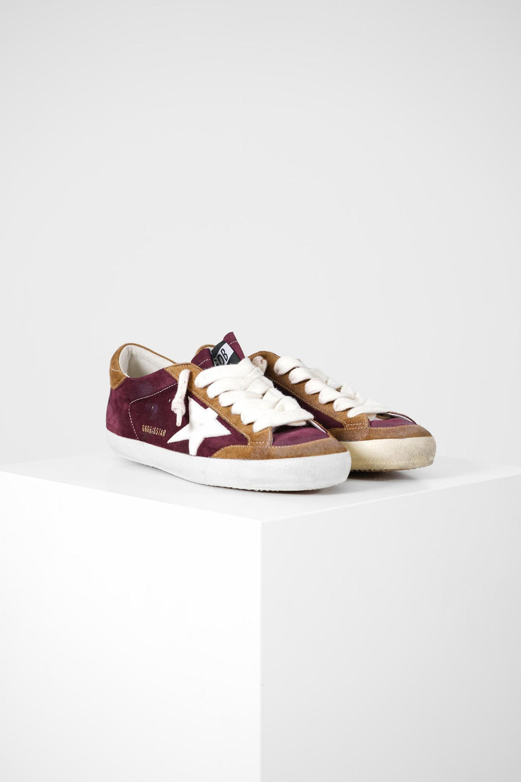 Golden Goose Super-Star Penstar Bordeaux/White/Brown
