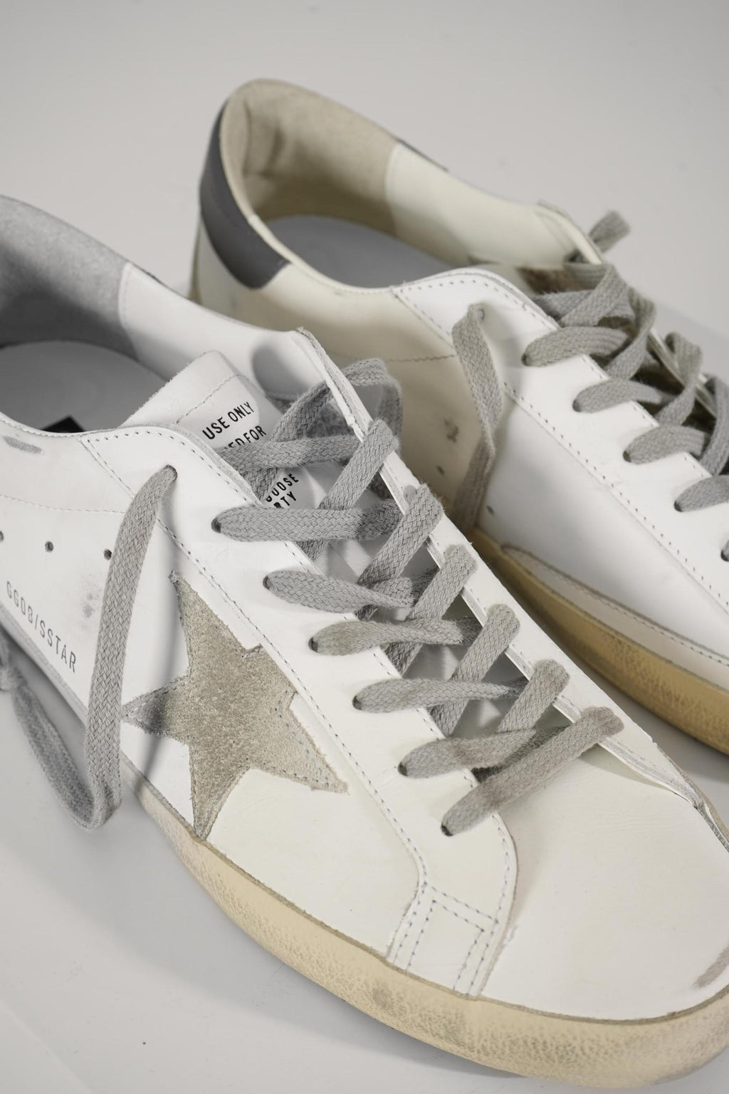 Golden Goose Super-Star Sneaker Classic With Spur White/Ice/Dark Grey
