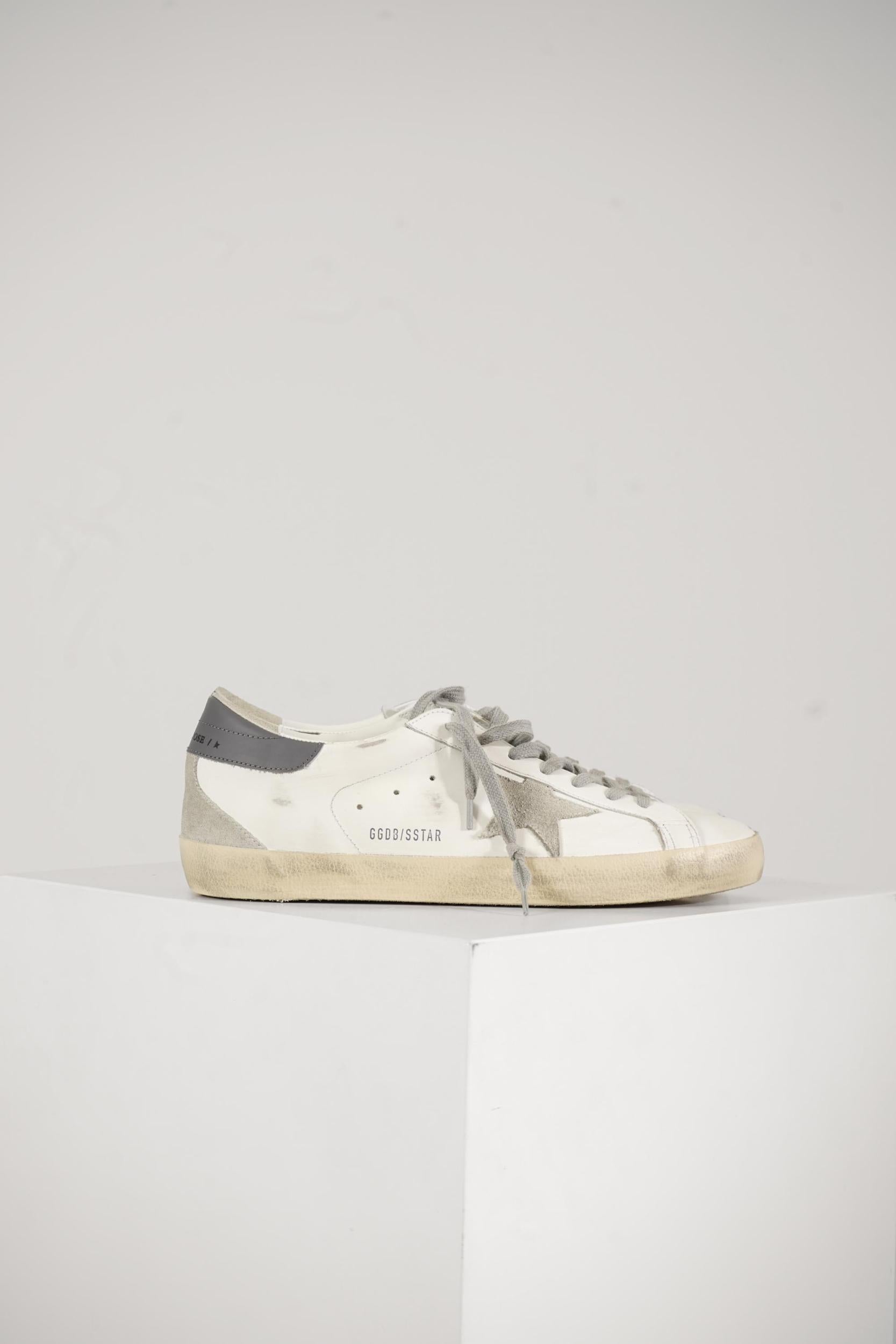 Golden Goose Super-Star Sneaker Classic With Spur White/Ice/Dark Grey