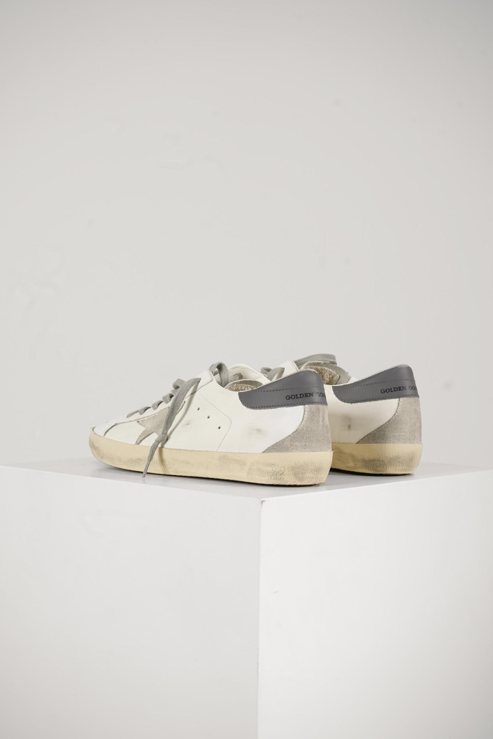 Golden Goose Super-Star Sneaker Classic With Spur White/Ice/Dark Grey