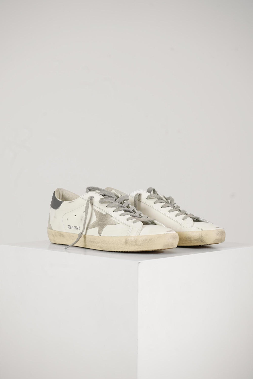 Golden Goose Super-Star Sneaker Classic With Spur White/Ice/Dark Grey