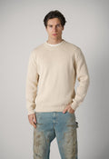 Golden Goose Sweater Davis Basic Travertine