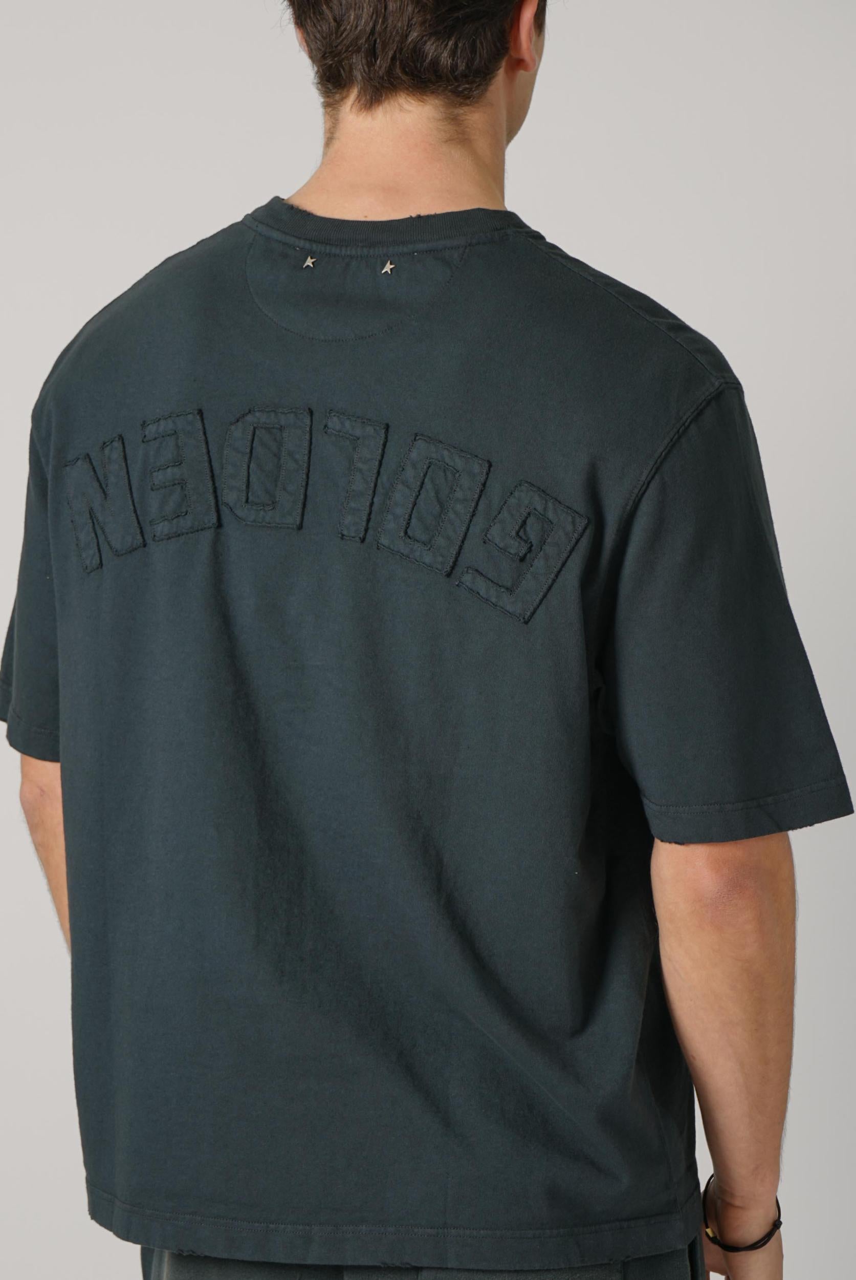 Golden Goose Unisex Fit T Shirt Washed Black
