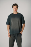 Golden Goose Unisex Relaxed Fit T Shirt Bleached Washed Black