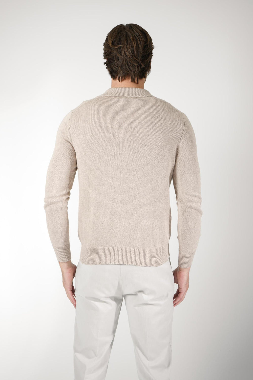 Gran Sasso Cashmere Cotton Cardigan Beige