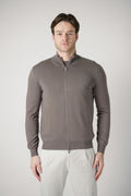 Gran Sasso Giubbino Zip-Up Vest Dark Taupe