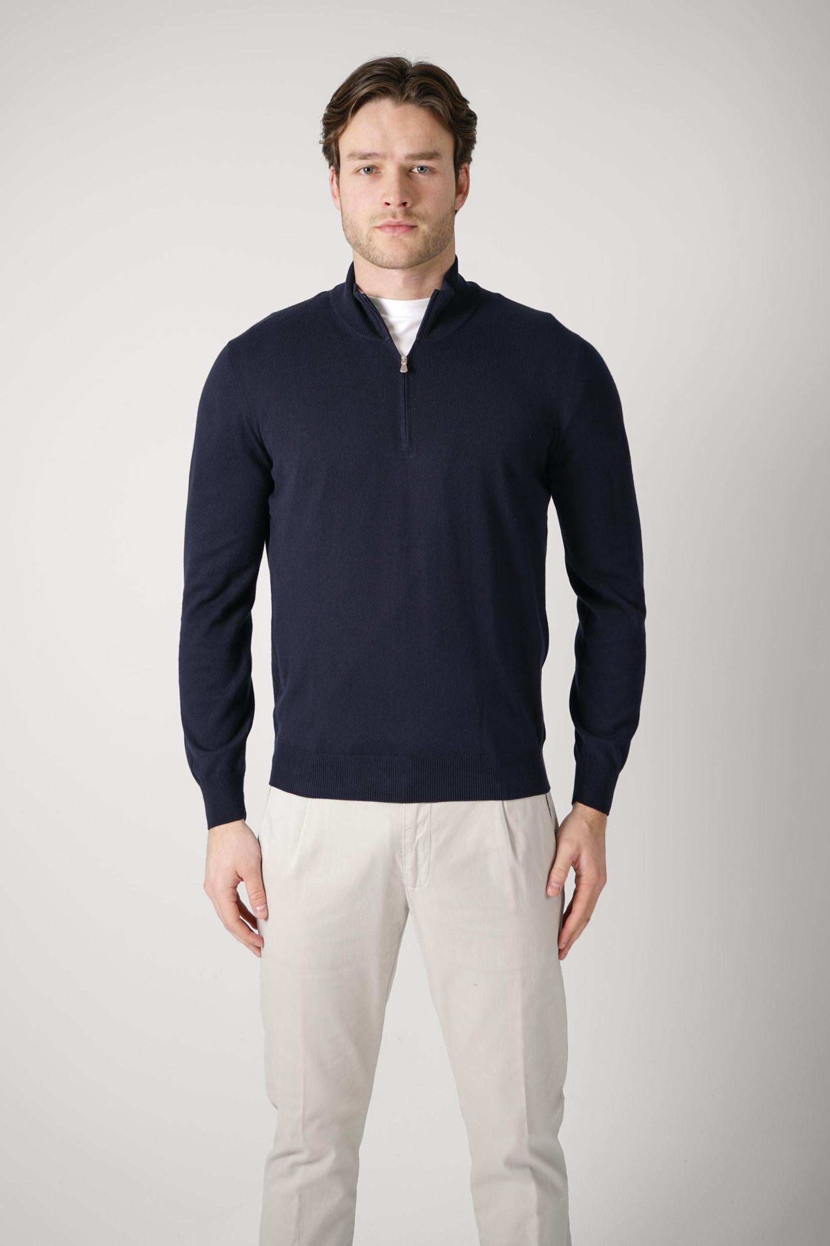 Gran Sasso Half-Zip  Navy