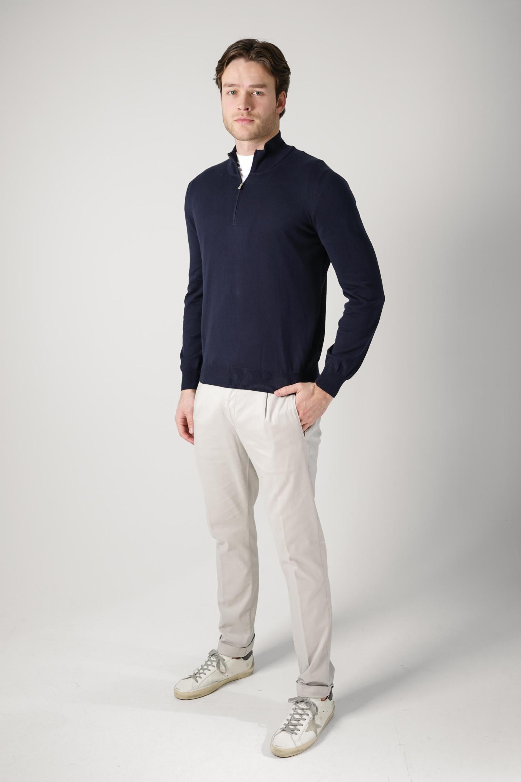 Gran Sasso Half-Zip  Navy
