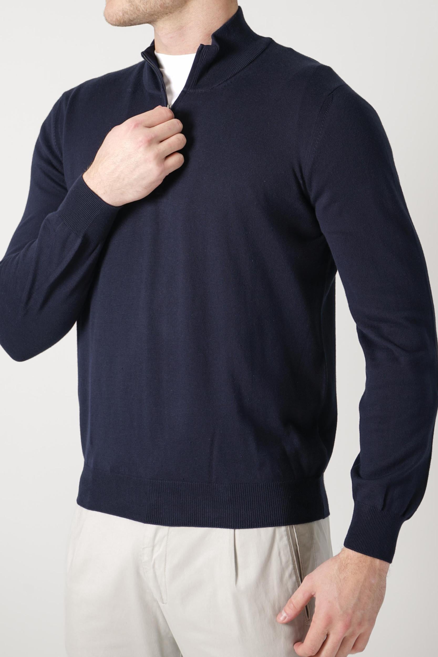 Gran Sasso Half-Zip  Navy