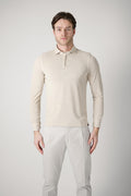 Gran Sasso Longsleeve Polo Beige