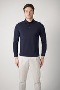 Gran Sasso Longsleeve Polo Navy