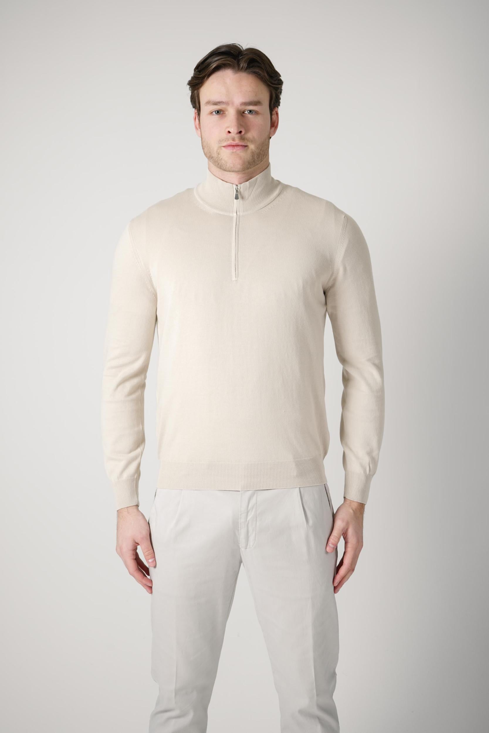Gran Sasso Lupo Half-Zip Beige