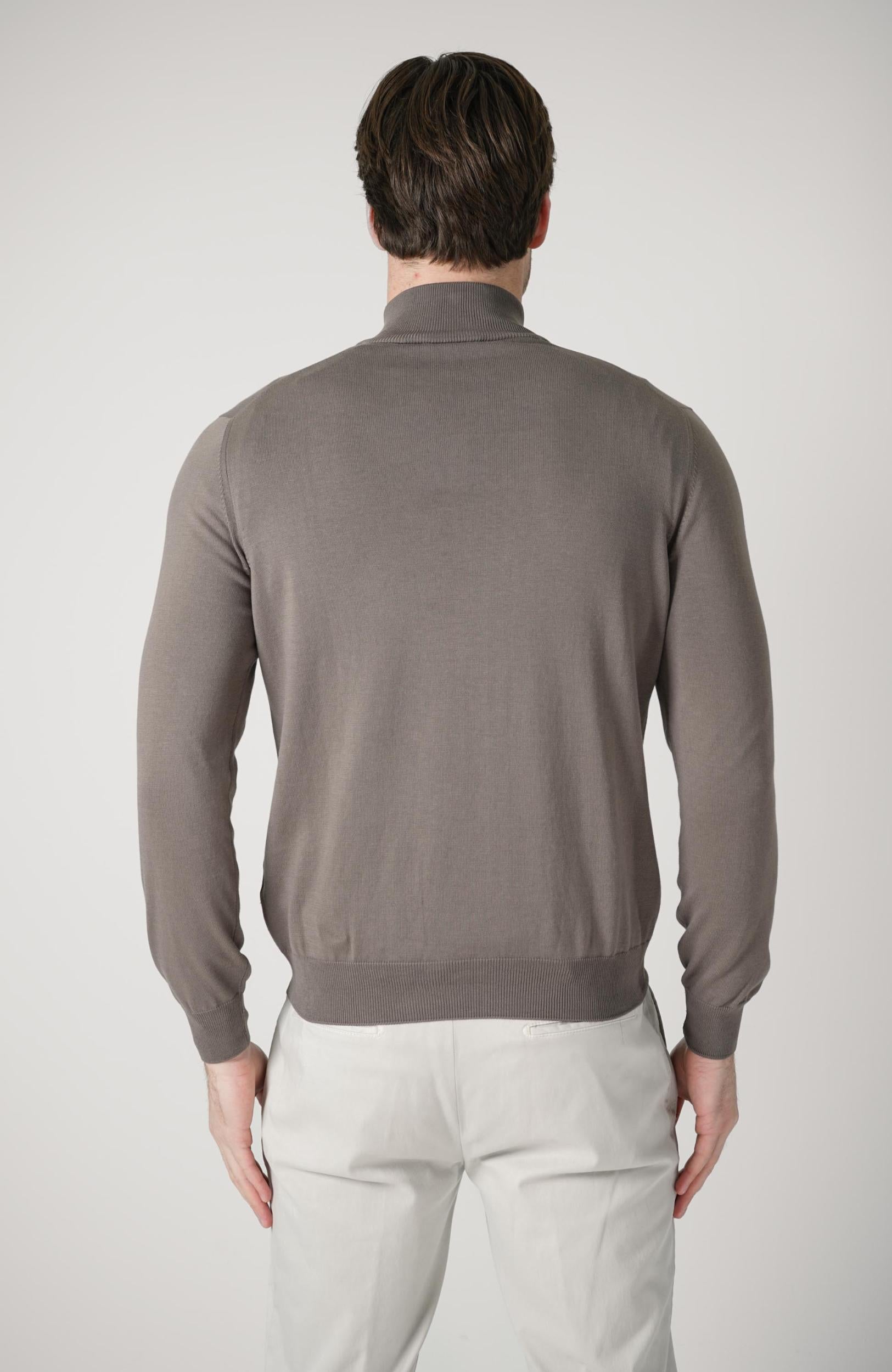 Gran Sasso Lupo Half-Zip Dark Taupe